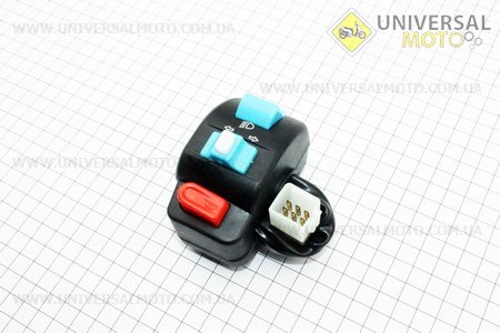 Блок кнопок на руле левый (без рычага). Китай (Скутер Viper Wind / UM3150-V09)