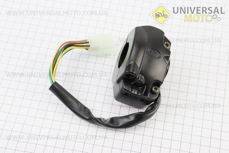 Блок кнопок на кермі правий під дискові гальма. Китай (Запчастини на скутер Viper Wind / UM3150-V10)