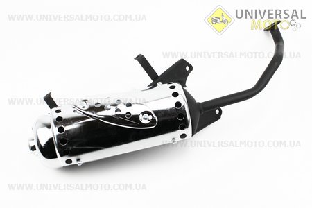 Глушник в зборі "бочонок" - оригінал. Китай (Запчастини на скутер Viper Wind / UM3150-V16)