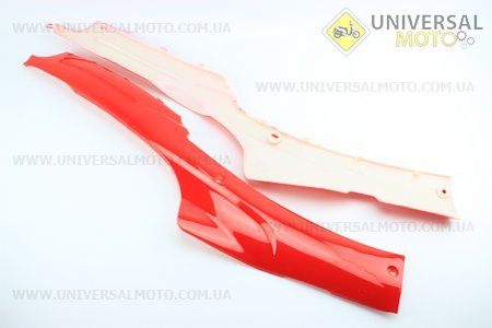 Пластик - задній бічній нижній правий, лівий комплект 2шт ЧЕРВОНИЙ. Китай (Запчастини на скутер Viper Wind / UM3151-V32)