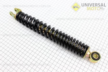 Амортизатор задній GY6 / Honda - 295мм * d40мм (втулка 10мм / вилка 8 мм), чорний. NAIDITE (Запчастини до японського скутера / UM3151-V48)