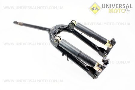 Вилка передня важільна з амортизаторами 240мм в зборі. Китай (Запчастини на скутер Viper Wind / UM3151-V57)