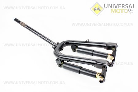 Вилка передня важільна з амортизаторами 240мм в зборі. Китай (Запчастини на скутер Viper Wind / UM3151-V57)