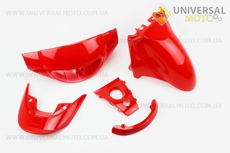пластик - ВЕСЬ комплект деталей крашенных - 11ед. Красный . Китай (Скутер Viper Wind / UM3151-V72)
