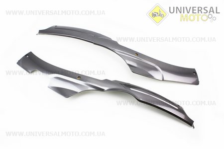 пластик - ВЕСЬ к-кт деталей крашенных - 11ед. СЕРЫЙ