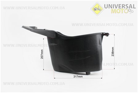 пластик - багажник основной под сиденьем "УНИТАЗ" (высокий), Тип №2. Китай (Скутер Viper WIND / UM3152-V27)