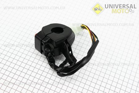 Блок кнопок на кермі правий під барабанні гальма, тип. 3. Китай (Запчастини на скутер Viper Wind / UM3152-V48)