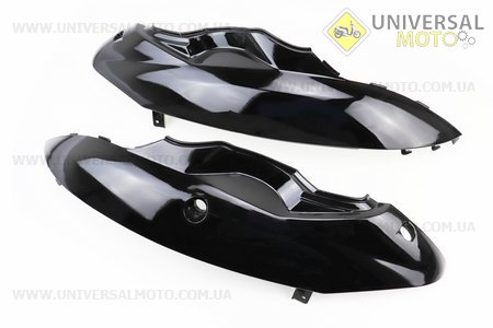 пластик - задній бічній верхній правий, лівий комплект 2 штуки, чорний (кріплення тип 2). Китай (Запчастини на скутер Viper Wind / UM3153-V13)