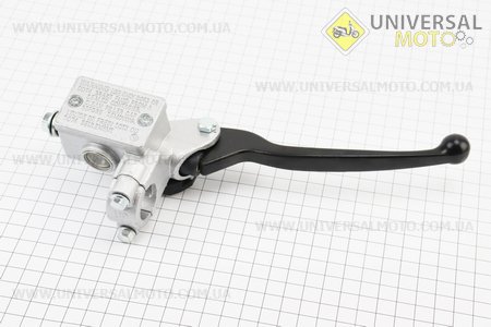 Циліндр гальмівний головний з важелем, сіро-чорний. Китай (Запчастини на скутер Viper Wind / UM3153-V35)