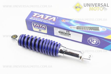 Амортизатор задній GY6 / Honda - 290мм * d55мм (втулка 10мм / вилка 8 мм) регульований, синій. TATA (Запчастини до японского скутера / UM3153-V44)