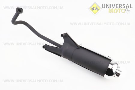 Глушник в зборі, тип 1. Китай (Запчастини на скутер Viper Wind / UM3160-V04)