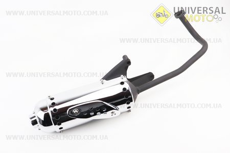 Глушник в зборі, тип 1. Китай (Запчастини на скутер Viper Wind / UM3160-V04)