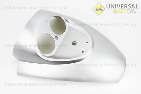 Пластик - передній "дзьоб" під фару подвійну, СВІТЛО - СІРИЙ. Китай (Запчастини на скутер Viper Grand Prix / UM3161-V88)