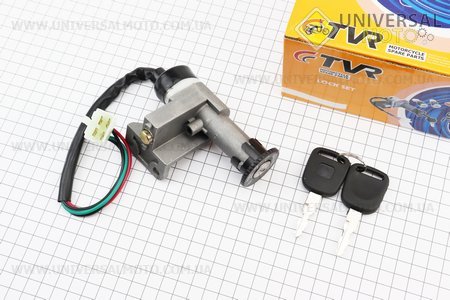 Замок запалювання. TVR (Запчастини на скутер Viper Grand Prix / UM3162-V36)