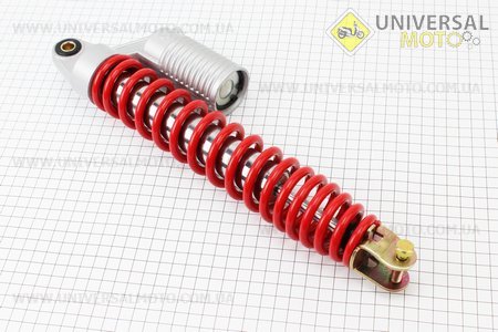 Амортизатор задній GY6 - 345мм * d53мм (втулка 10мм / вилка 8 мм), червоний. GXmotor (Запчастини на скутер Viper Storm / UM3170-V03)