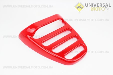Пластик - багажник задній "спойлер" модель 1, 2, ЧЕРВОНИЙ. Китай (Запчастини на скутер Viper Storm / UM3170-V07)