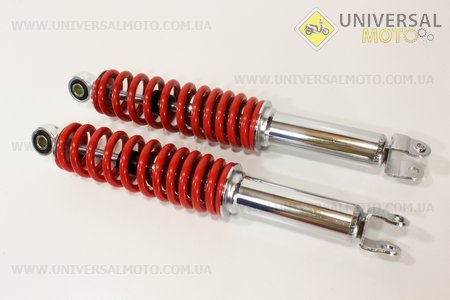 Амортизатор задний 330мм (регулируемый, цвет - красный). Китай (Скутер Viper Storm / UM3170-V44)