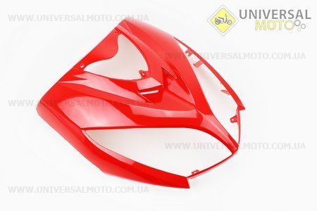 Пластик - передній верхній (де фара) Storm New, ЧЕРВОНИЙ. Китай (Запчастини на скутер Viper Storm / UM3172-V65)