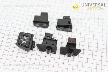 Кнопка перемикач комплект 5шт. Китай (Запчастини на скутер Viper Storm / UM3173-V18)