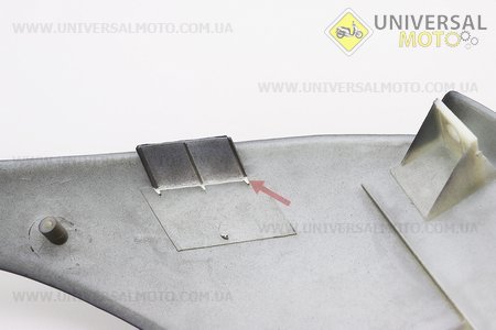 УЦІНКА STORM пластик - передній верхній (де фара) ЧОРНИЙ (відламане кріплення, див. фото). Китай (Запчастини на скутер Viper Storm / UM3174-V21)