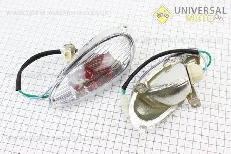 Повороти передні керма комплект Fotong - Corvette (два кріплення). Китай (Запчастини на скутер Viper Storm / UM3174-V82)