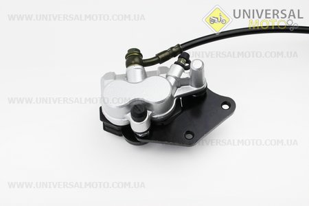 Гальмівна система задня дискова в зборі (армований шланг). Китай (Запчастини на скутер Viper Storm / UM3175-V04)