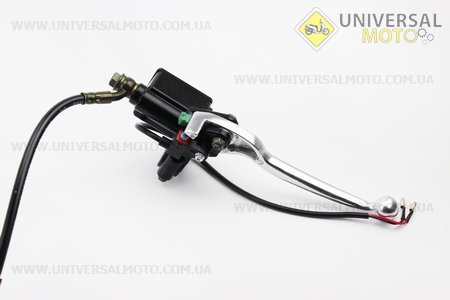 Гальмівна система задня дискова в зборі (армований шланг). Китай (Запчастини на скутер Viper Storm / UM3175-V04)