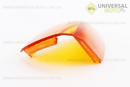 Пластик - "скло" заднього повороту лівий, правий, жовтий (кріплення тип 2). Китай (Запчастини на скутер Viper Storm / UM3175-V05)