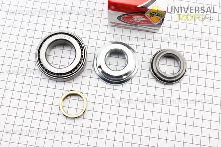 Підшипник рульової в зборі (комплект) (пластмасова обойма). ZHENGHE (Запчастини на скутер Viper Storm / UM3175-V24)