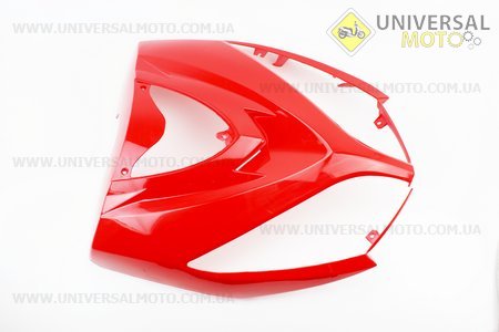 УЦІНКА STORM пластик - передній верхній (де фара) Storm New, ЧЕРВОНИЙ (тріщина). Китай (Запчастини на скутер Viper Storm / UM3175-V40)