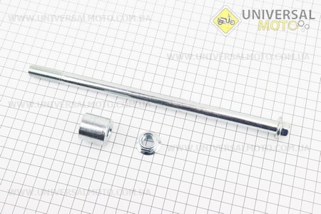 Вісь переднього колеса d12мм; L245мм. Китай (Запчастини на скутер Viper Storm / UM3175-V58)