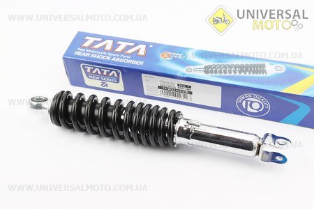 Амортизатор задній GY6 - 330мм * d55мм (втулка 10мм / вилка 8 мм), чорний. TATA (Запчастини на скутер Viper Storm / UM3175-V69)