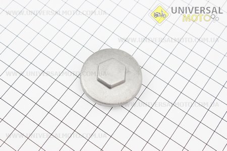 Гайка (заглушка) головки циліндру де клапан, метал. Китай (Запчастини для мопеда Дельта / UM3180-V19)