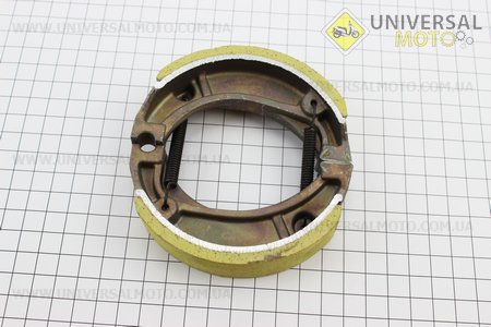 Гальмівні колодки задні комплект, 105мм (пружини під кутом). Китай (Запчастини для мопеда Дельта / UM3180-V89)