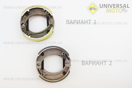 Гальмівні колодки задні комплект, 105мм (пружини під кутом). Китай (Запчастини для мопеда Дельта / UM3180-V89)