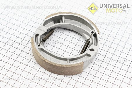 Гальмівні колодки задні комплект, 105мм (пружини під кутом). TATA (Запчастини для мопеда Дельта / UM3180-V90)