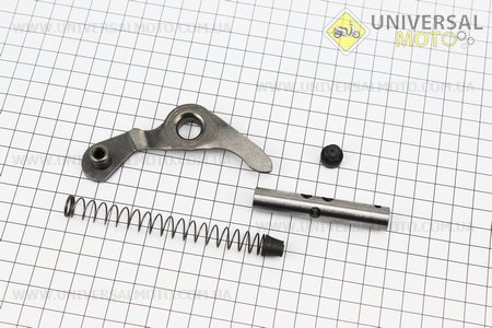 Натяжитель цепи распредвала (втулка + пружина) + коромысло. TATA (Мопед Viper Delta / UM3181-V10)