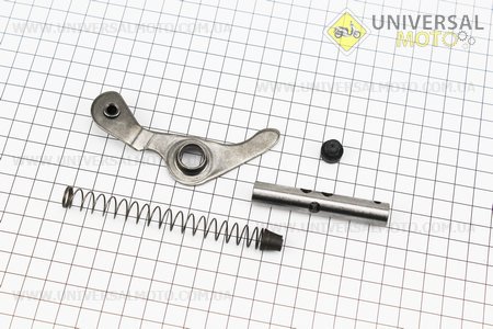 Натяжитель цепи распредвала (втулка + пружина) + коромысло. TATA (Мопед Viper Delta / UM3181-V10)