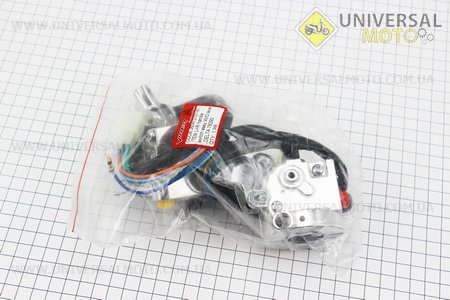 Блок кнопок на руле левый, правый комплект без рычагов комплект (под зеркала М8) Delta . GXmotor (Мопед Viper Delta / UM3181-V31)