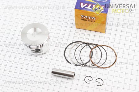 Поршневий комплект (поршень, кільця, палець) 110см.куб. 52,4мм STD (палець 13мм). TATA (Запчастини для мопеда Дельта / UM3181-V87)