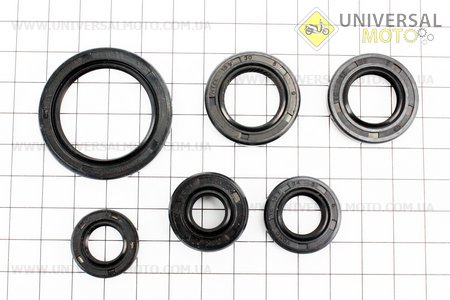 Сальник двигуна 70см.куб. комплект 6шт (18,9*30*5;13,7*24*5;11,6*24*10;17*29*5;12*21*4; 30*42*4,5). Viper (Запчастини для мопеда Дельта / UM3182-V48)