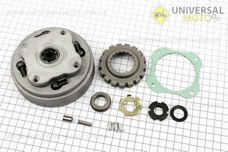 Сцепление в сборе (корзина) Delta + комплект деталей. Китай (Мопед Viper Delta / UM3182-V78)