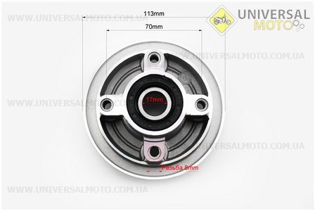 Панель демпферна з підшипником, висота посадки зірки - 31мм. Китай (Запчастини для мопеда Дельта / UM3183-V31)