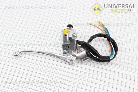 Блок кнопок на кермі лівий з важелем (під дзеркалу М8) DELTA. TATA (Запчастини для мопеда Дельта / UM3183-V35)