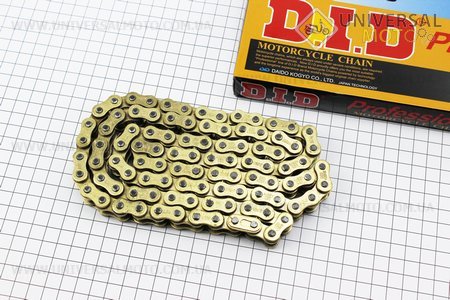Ланцюг приводу колеса 428НVO * 98L GOLD (з сальниками) (є DID на ланці). D.I.D. (Запчастини для мопеда Дельта / UM3183-V68)