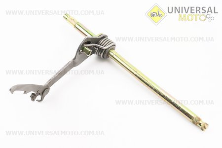 Вал перемикання передач комплект (з пружиною, коромислом) 260мм ACTIVE. Китай (Запчастини для мопеда Дельта / UM3183-V82)
