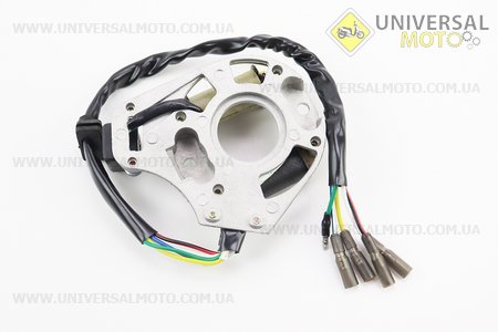 Статор магнето (генератора) (2 котушки "5 проводів"). TMMP (Запчастини для мопеда Дельта / UM3184-V12)