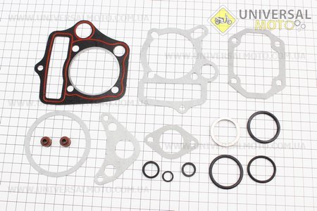 Прокладки поршньової JH-110см.куб.-52,4мм, комплект 15 деталей. TMMP (Запчастини для мопеда Дельта / UM3184-V54)