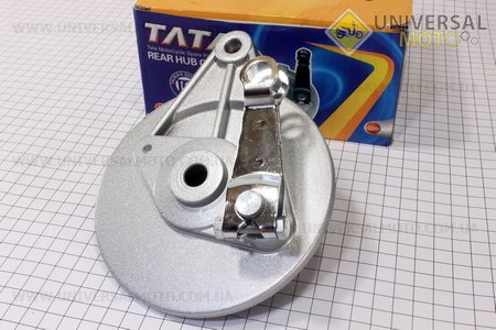 Панель гальмівна задня + гальм механізм. TATA (Запчастини для мопеда Дельта / UM3184-V77)