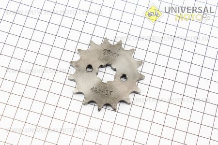 Зірка передня JH - 428H-15T. TMMP (Запчастини для мопеда Дельта / UM3185-V00)